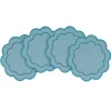 Chefanie Sea Foam Scalloped Cocktail Napkins (4) New