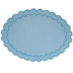 Chefanie Sea Foam Scalloped Placemat Clearance