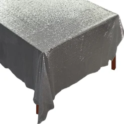 Chefanie Silver Sequin Tablecloth Clearance
