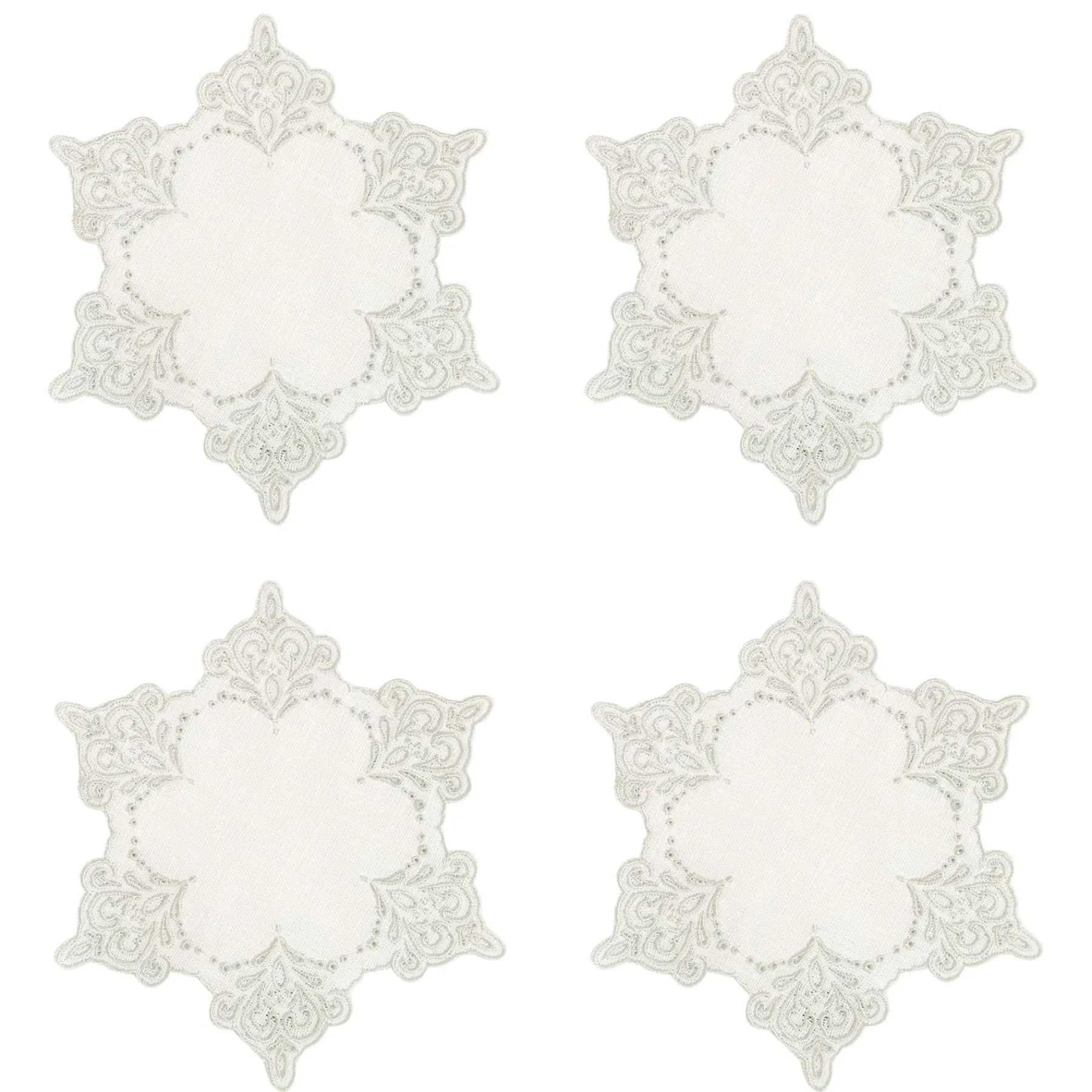 Chefanie Snowflake Cocktail Napkins (4) Online