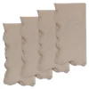 Chefanie Squiggly Beige Dinner Napkins (4) Discount