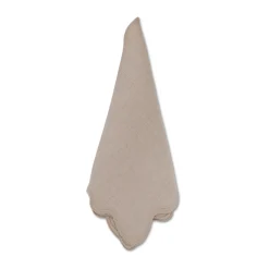 Chefanie Squiggly Beige Dinner Napkins (4) Discount