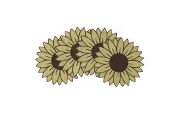 Chefanie Sunflower Cocktail Napkins (4) Online