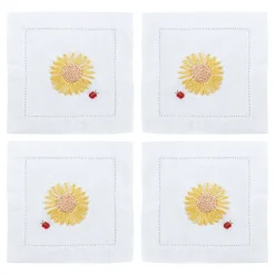 Chefanie Sunflower Cocktail Napkins (4) Sale