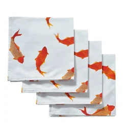Chefanie Swimming Koi Dinner Napkins (4) Outlet