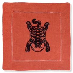 Chefanie Tibetan Tiger Cocktail Napkins (4) Outlet