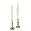 Chefanie White Feather Candles (2)
