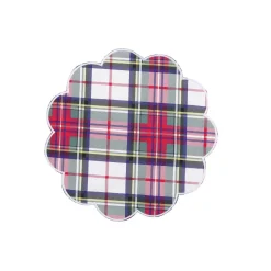 Chefanie White Plaid Placemats (4) Discount