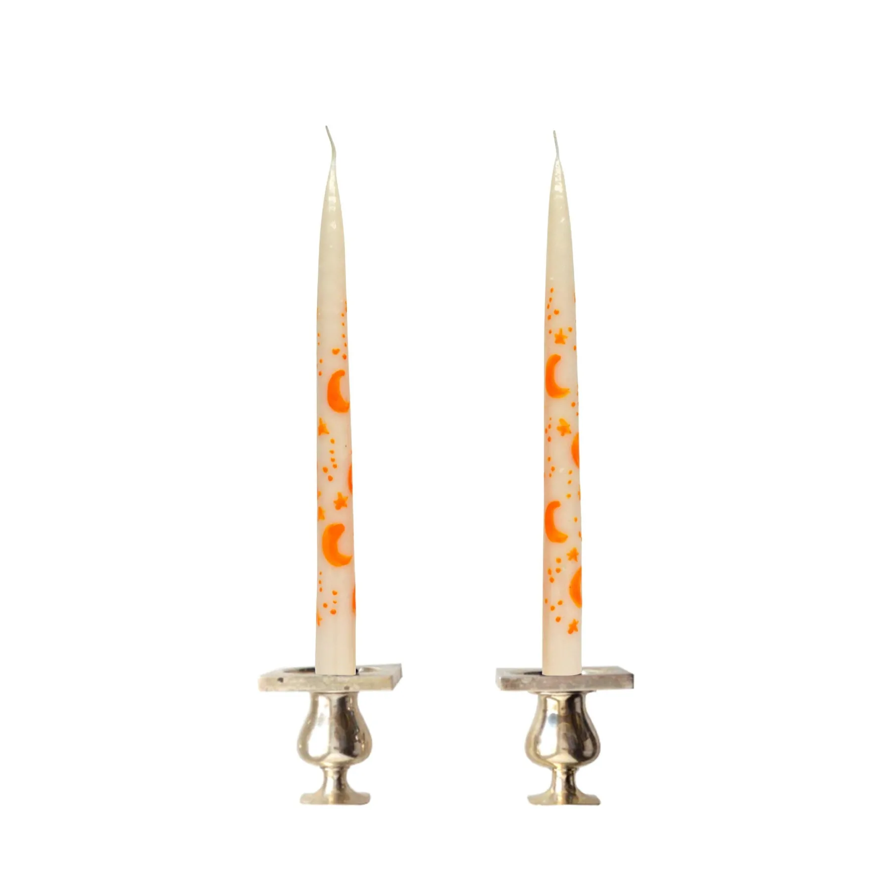 Chefanie White Starry Sky Tapers (2) Outlet