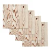 Chefanie White Woodcut Napkins (4) Outlet