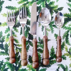 Chefanie Wood Handle Flatware Sale