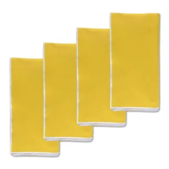 Chefanie Yellow Linen Dinner Napkins (4) Clearance