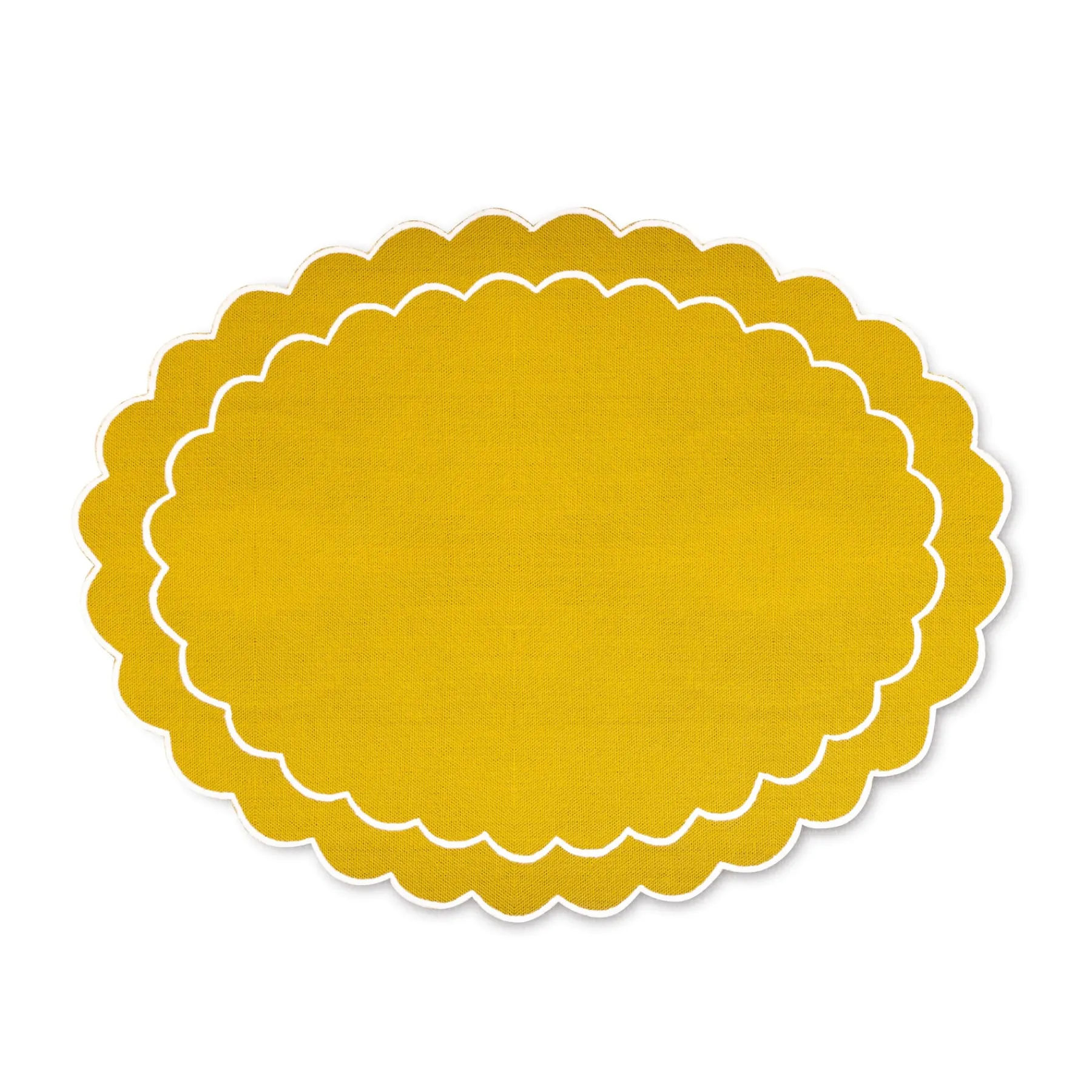 Chefanie Yellow Oval Placemats (4) New